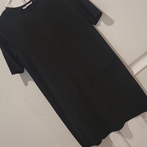 Black zara mini dress medium